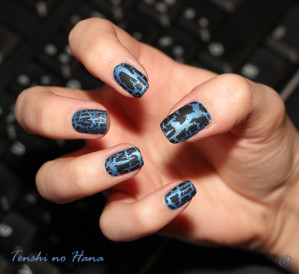 Black shatter sur bleu kiko 06