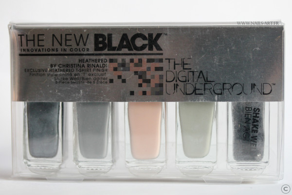 The New Black Heathered nail art 1