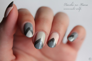 The New Black Heathered nail art 3