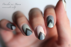 The New Black Heathered nail art 4