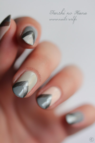 The New Black Heathered nail art 5