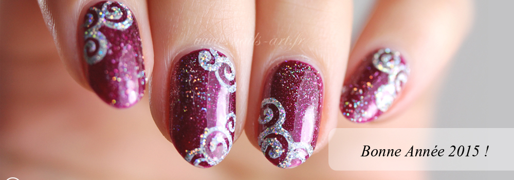 nail art bonne année 2015 nail art bonne année 2015